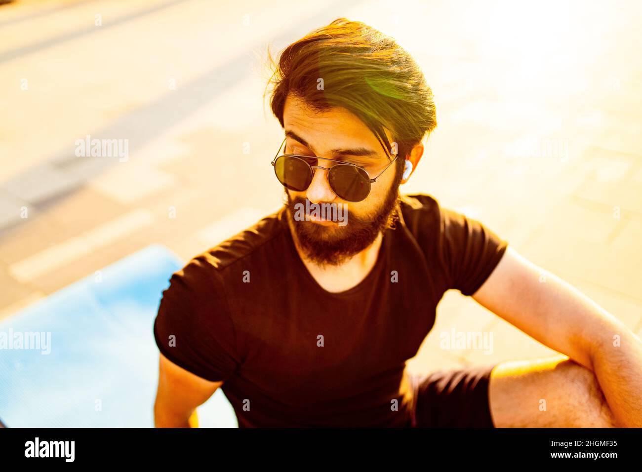 Male man muslim sunglasses hi-res stock photography and images - Alamy