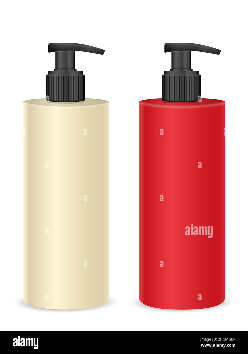 Liquid soap set on a white background. Vector illustration Stock Photo ...