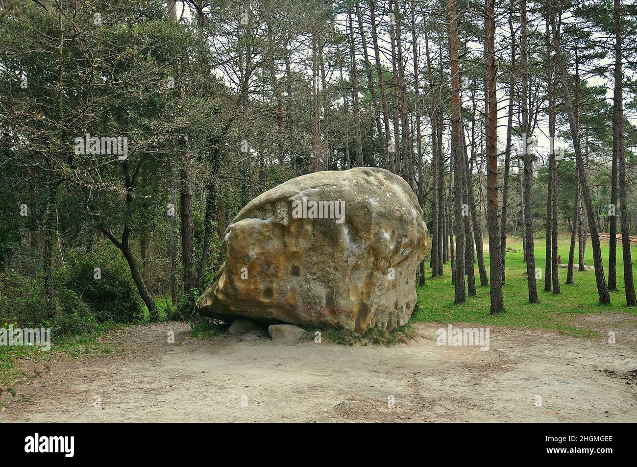 Guilleries-Savassona Natural Area in Tavèrnoles in the region of Osona province of Barcelona,Catalonia,Spain Stock Photo