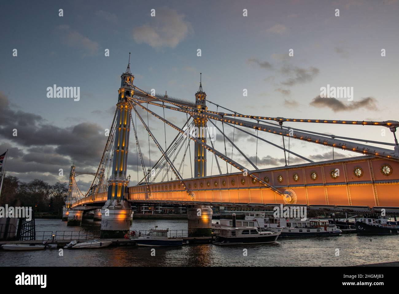 Albert Bridge, London Albert Bridge is a road bridge over the Tideway