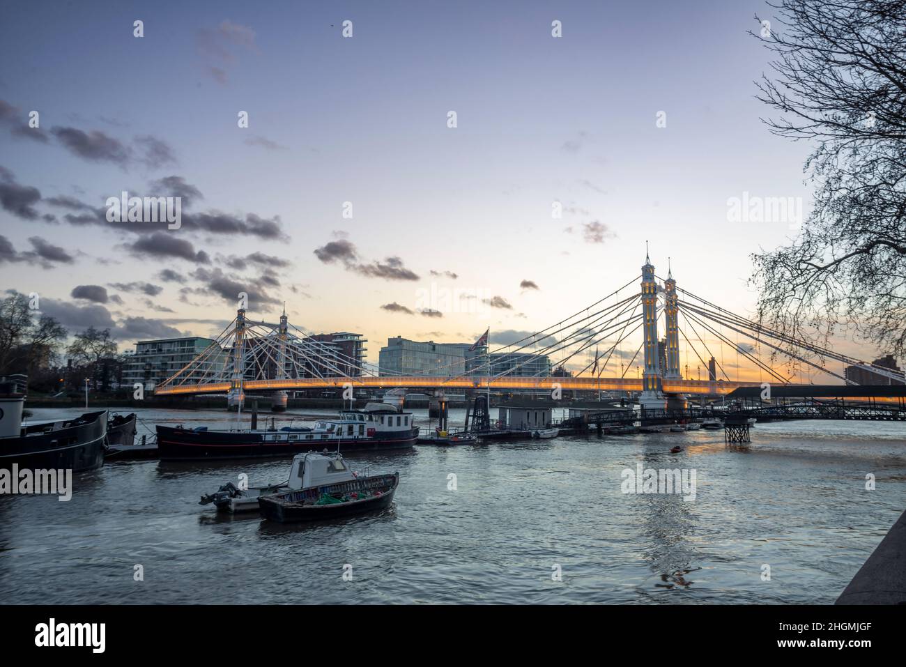 Albert Bridge, London Albert Bridge is a road bridge over the Tideway