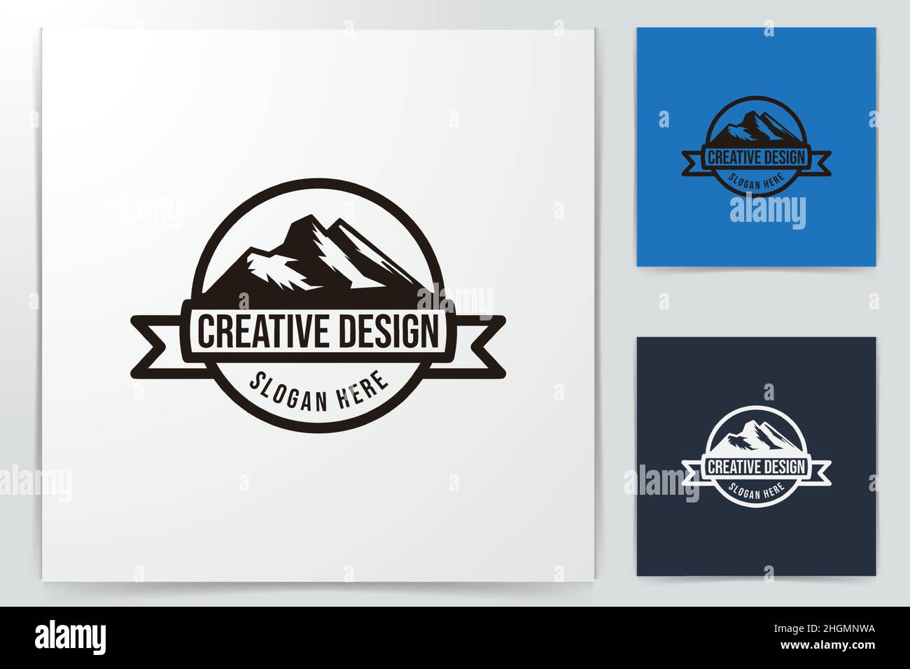 mountain adventure logo Ideas. Inspiration logo design. Template Vector ...