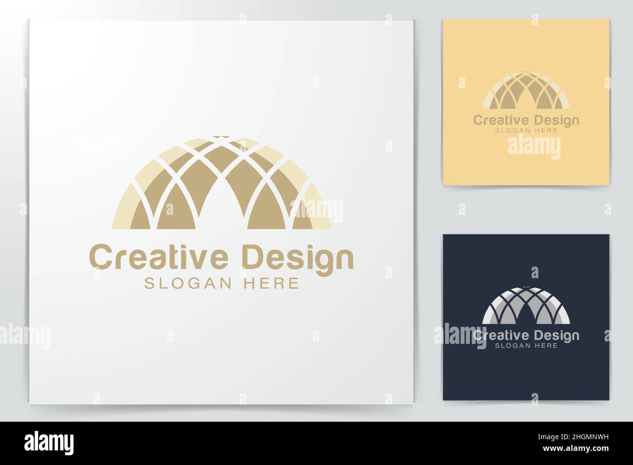 Gold Islamic Dome Palace logo Ideas. Inspiration logo design. Template ...