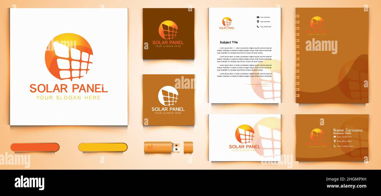 solar logo and business branding template Designs Inspiration Isolated ...