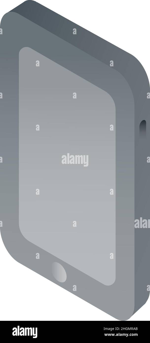 Isometric modern smartphone icon isolated on white background Stock ...