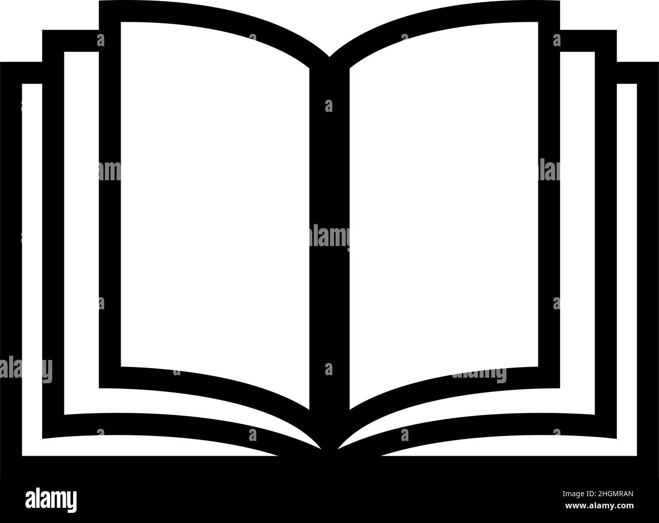Book icon vector illustration. Flat design isolated on white background ...