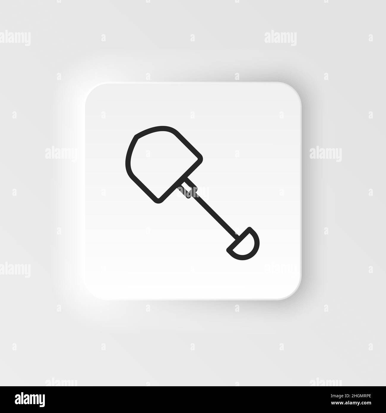 Gardener digging soil shovel on Stock Vector Images - Alamy