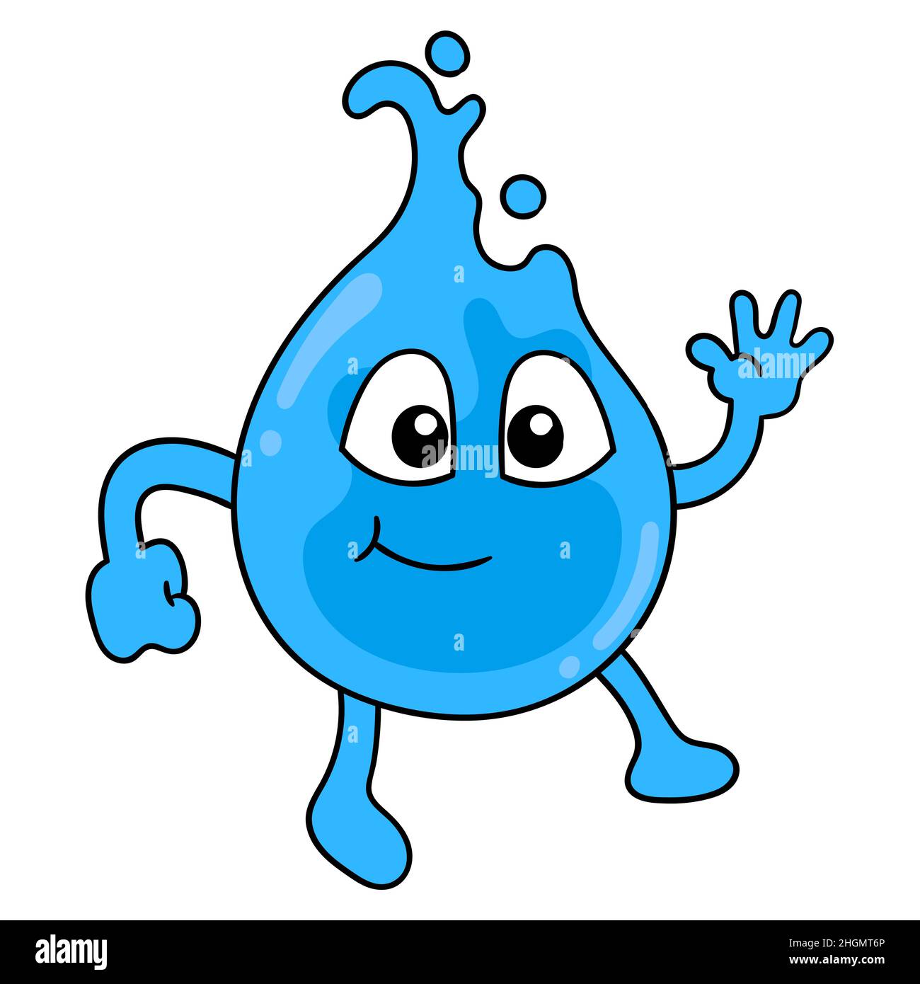 Cartoon character water drop sign Cut Out Stock Images & Pictures - Page 2  - Alamy