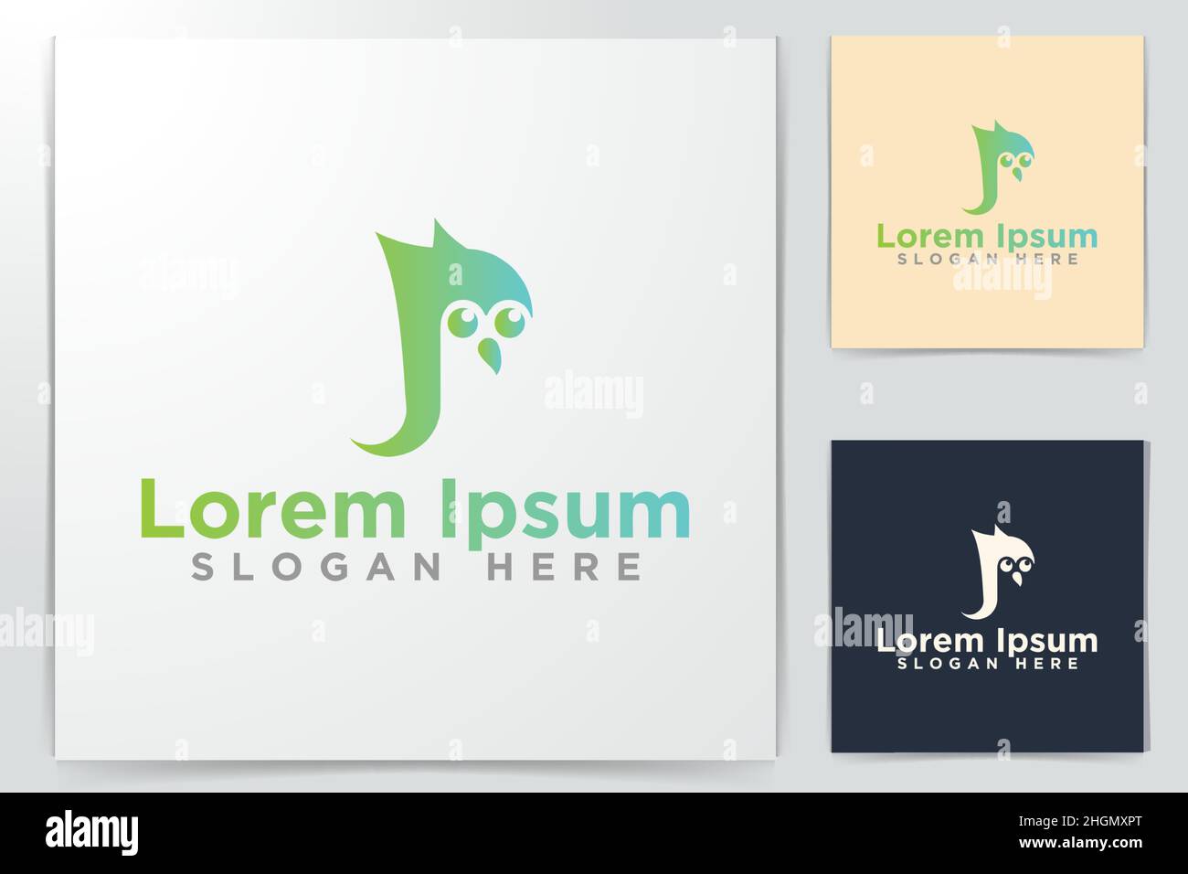 Abstract Penguin Logo Designs, Vector Illustration Stock Vector