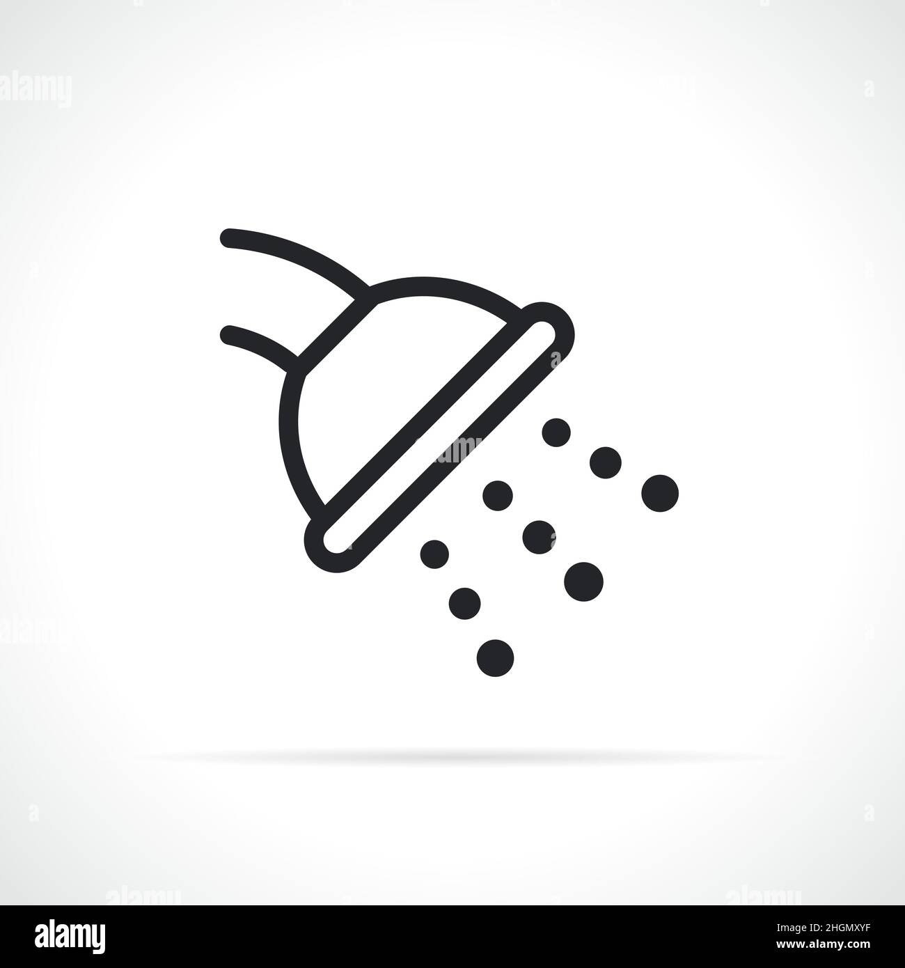 shower thin line icon black and white Stock Vector Image & Art - Alamy