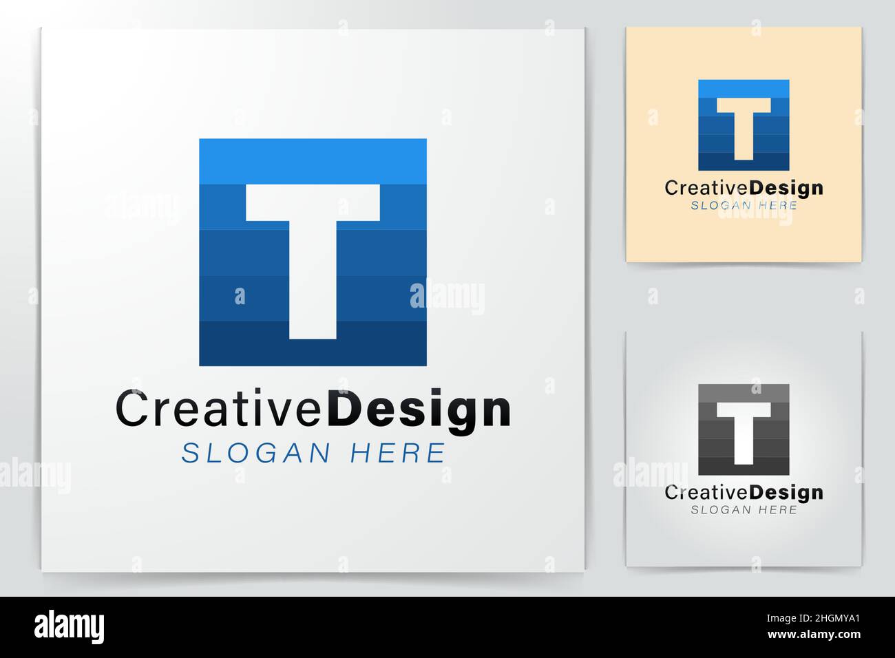 Initial letter T technology Modern Logo Ideas. Inspiration logo design ...