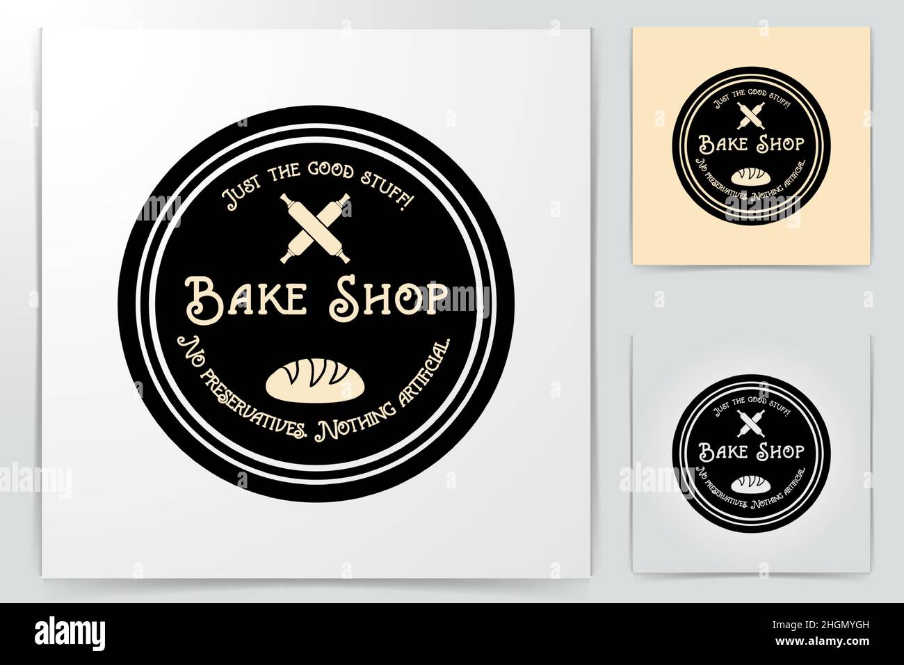 vintage bake shop. crossed wood rolling pin logo Ideas. Inspiration ...