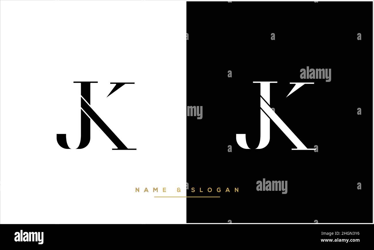 JK, KJ Abstract Letters Logo monogram Stock Vector Image & Art - Alamy