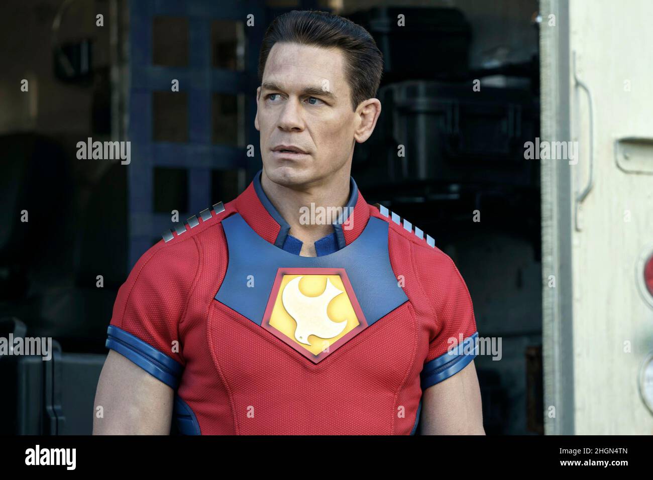 JOHN CENA in PEACEMAKER (2022), directed by JAMES GUNN. Credit DC