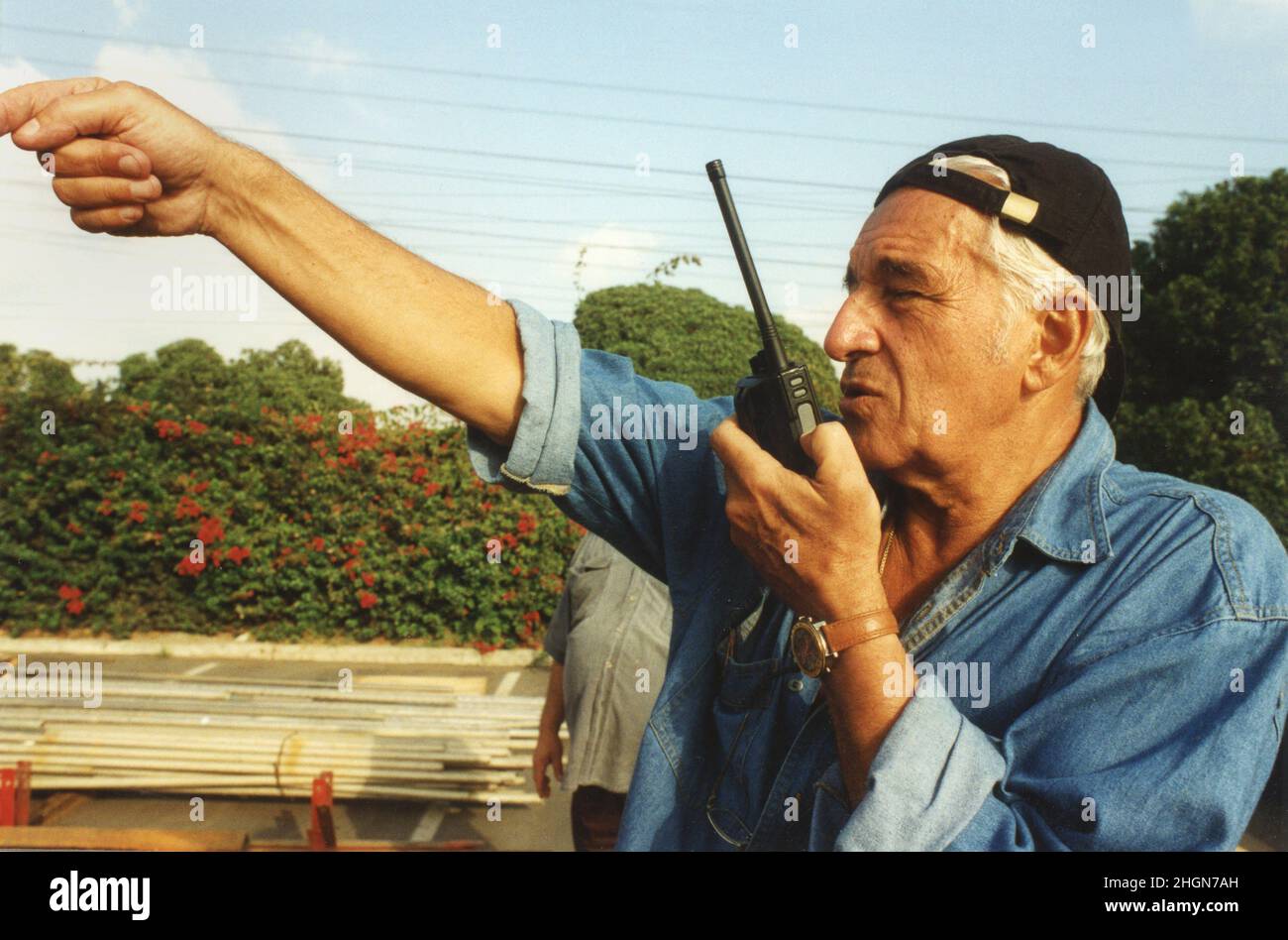 Malibu, CA, USA. Romanian actor & film director Sergiu Nicolaescu, 1995. Stock Photo