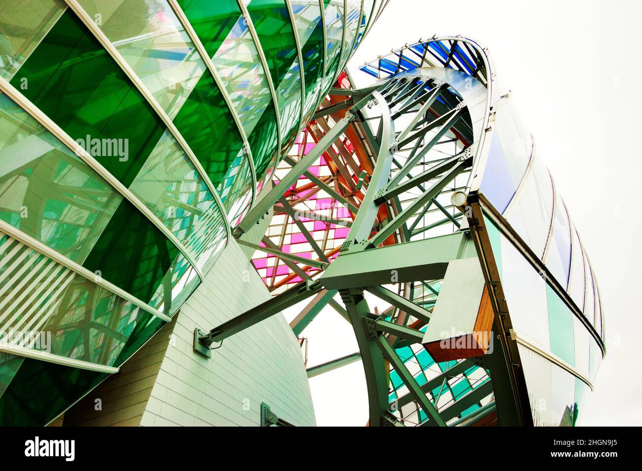Paris, France. Louis Vuitton Foundation art museum and cultural center ...