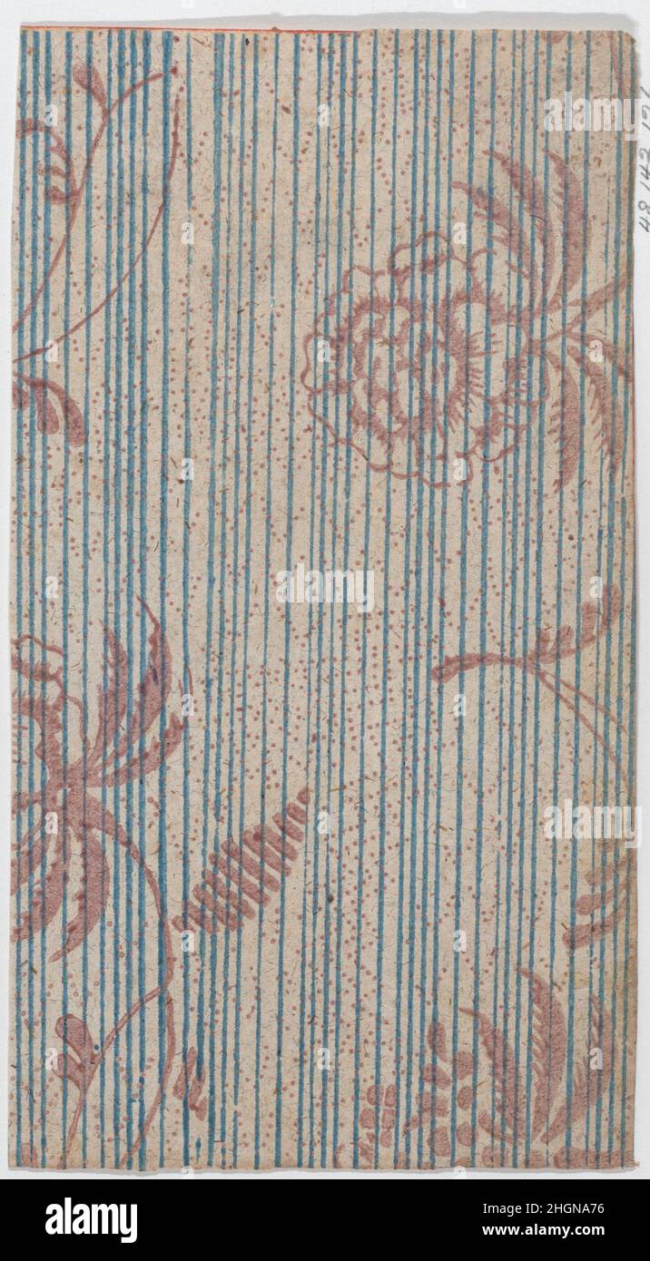 Sheet with two borders with an overall dot pattern late 18th–mid-19th ...