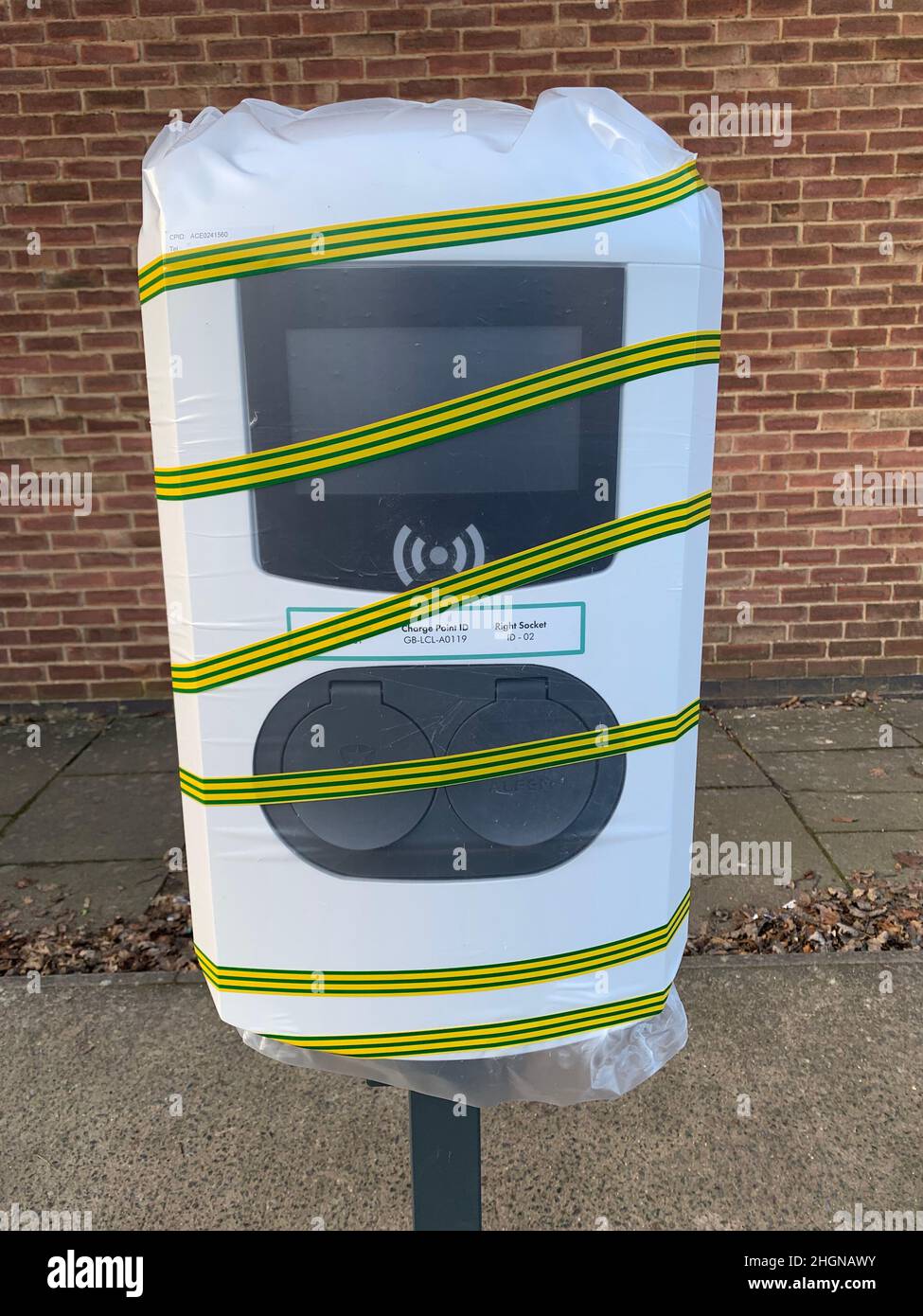 Electric Charging point Northampton UK Stock Photo Alamy