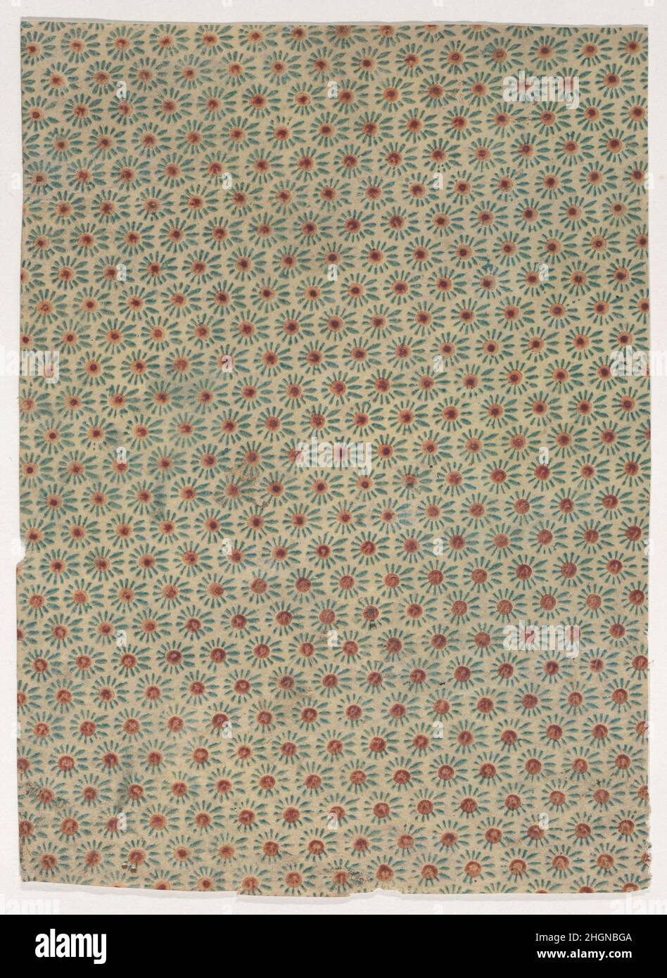 Sheet with overall floral pattern 19th century Anonymous. Sheet with ...