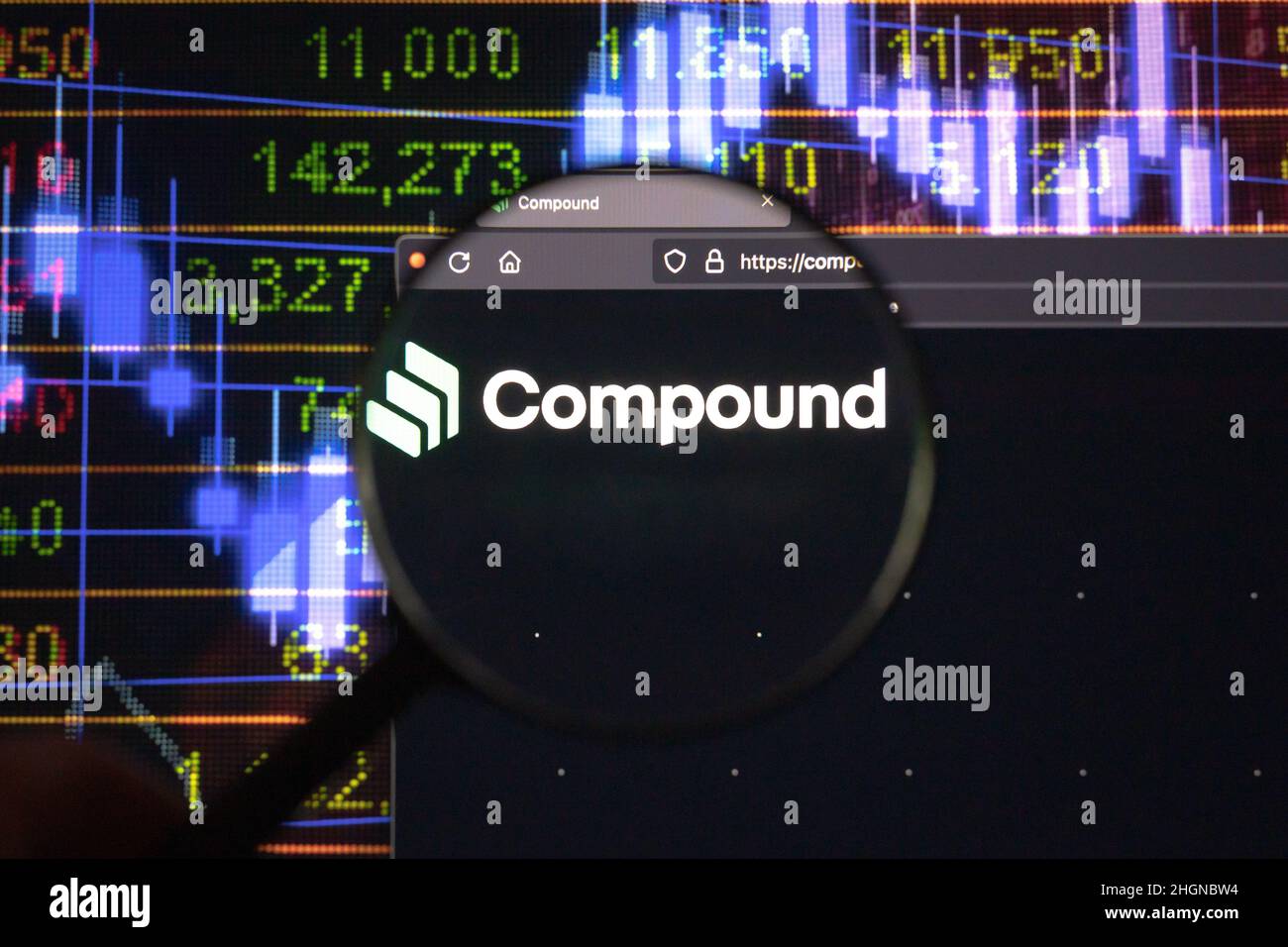 Compound cryptocurrency hi-res stock photography and images - Alamy
