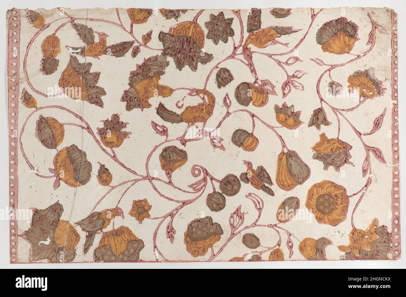 Sheet with overall floral pattern 18th century Anonymous. Sheet with ...