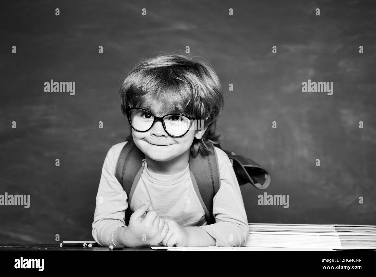 School supplies near blackboard hi-res stock photography and images - Alamy