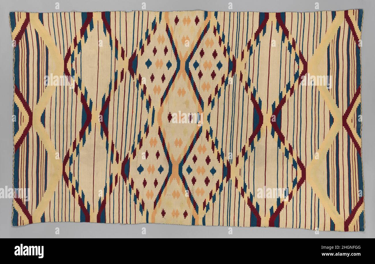 Serape ca. 186570 Unidentified Serapes (the Spanish term for blanket) are a prominent form of