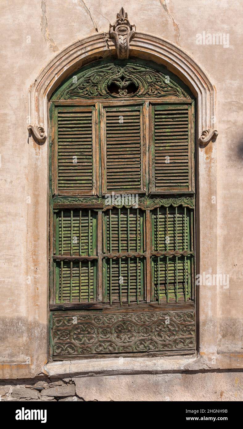 old door in a city of Taif in Saudi Arabia Stock Photo