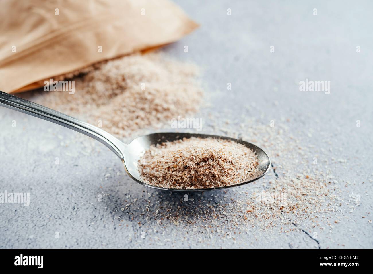 Psyllium husk dietary fiber supplement Stock Photo Alamy