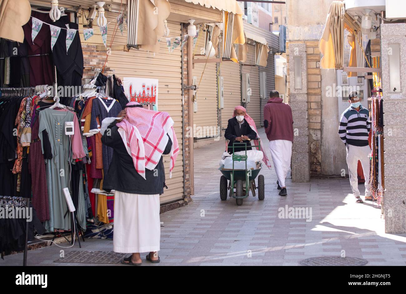 Taif, Saudi Arabia, 5th January 2022: scenes of Taif Market Stock Photo