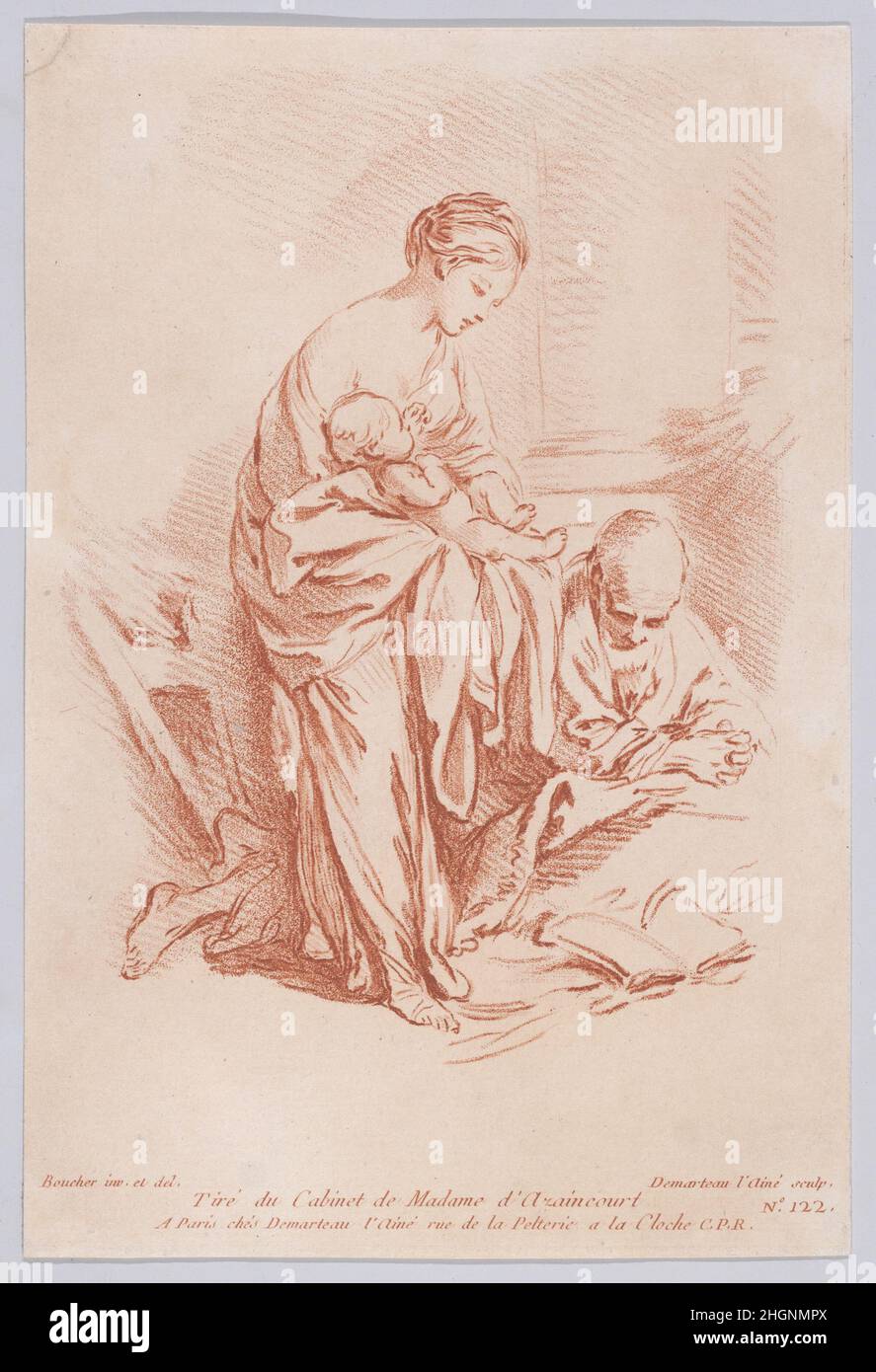 Une Famille 18th century Gilles Demarteau French. Une Famille. Gilles