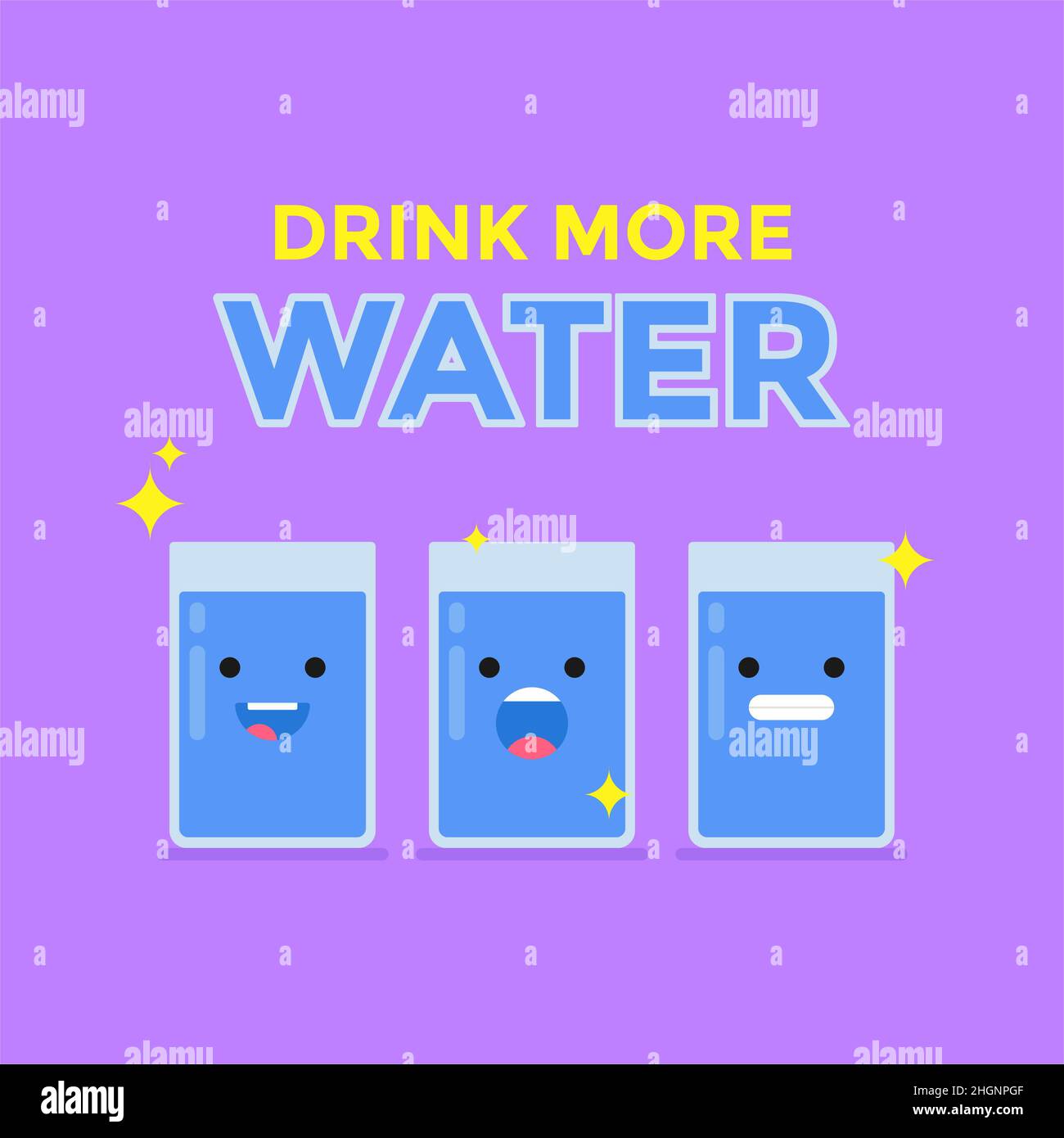 Illustration vector graphic of Drink More Water. Good for health
