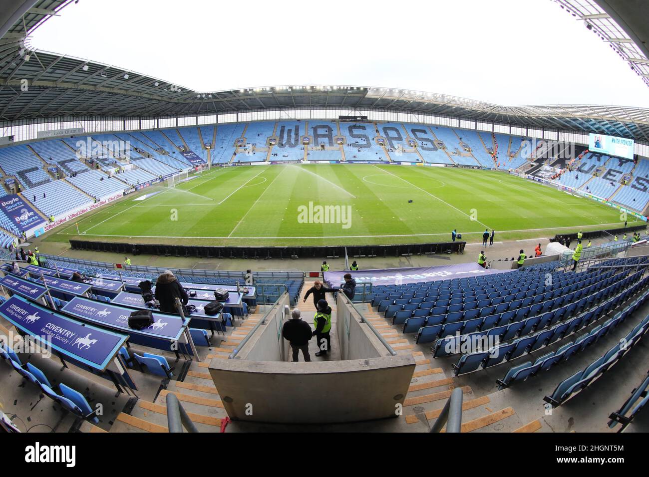 COVENTRY, UK. JAN 22ND. A general view of the stadium during the Sky Bet Championship match between Coventry City and Queens Park Rangers at the Coventry Building Society Arena, Coventry on Saturday 22nd January 2022. (Credit: James Holyoak | MI News) Credit: MI News & Sport /Alamy Live News Stock Photo