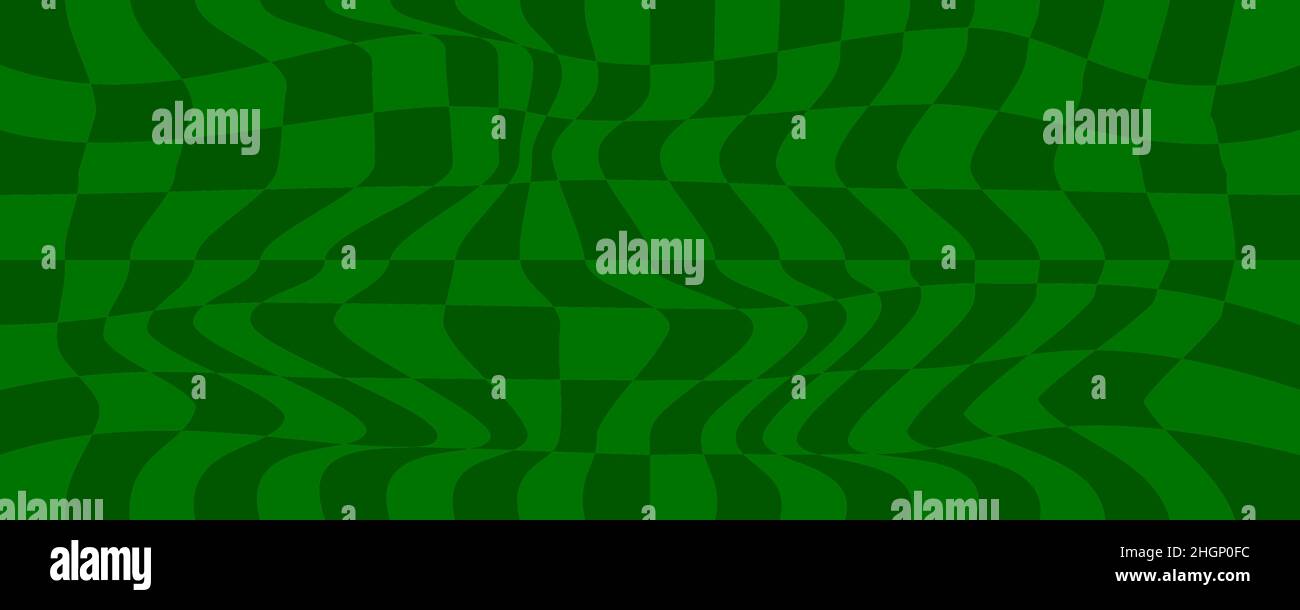 Distorted surface. Chess background with distortion. Optical illusion ...
