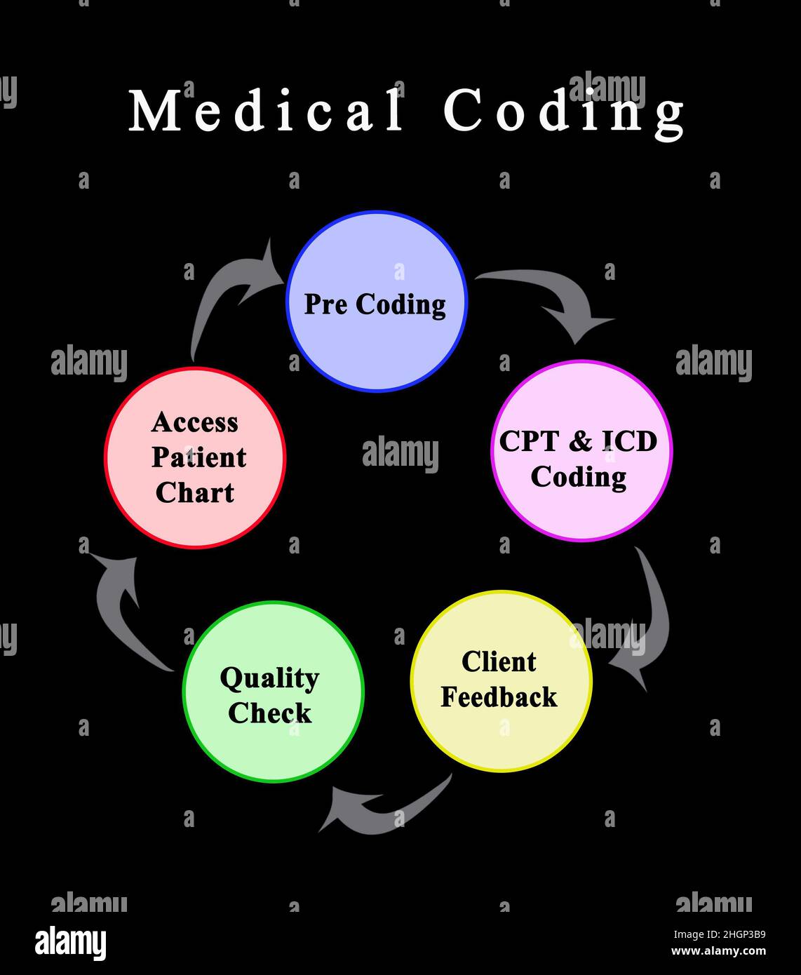 Five Components of Medical Coding Stock Photo Alamy