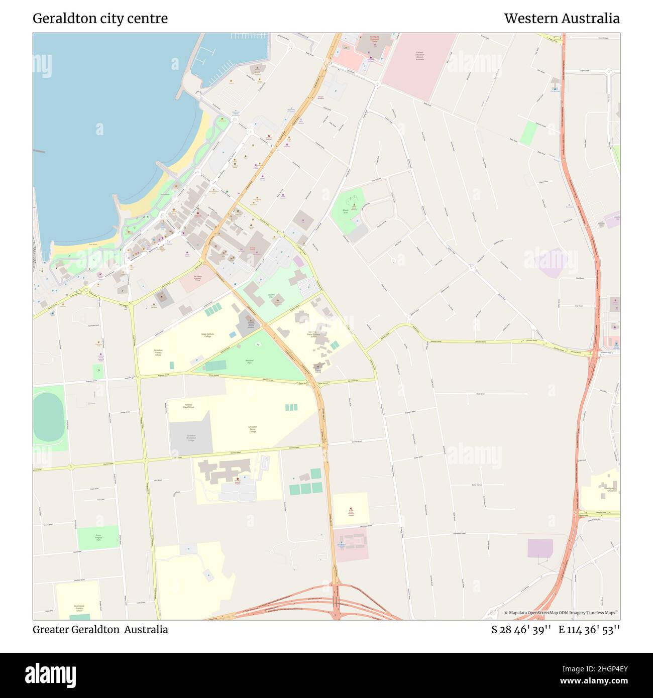 Geraldton map Cut Out Stock Images & Pictures Alamy