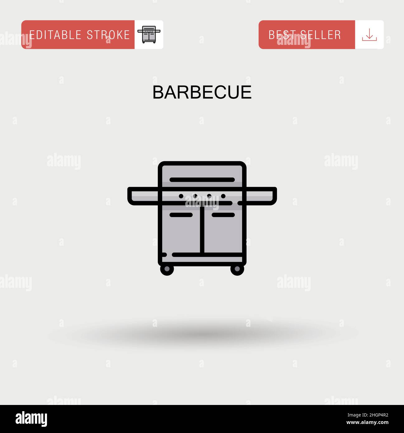 Barbecue Simple vector icon Stock Vector Image & Art - Alamy