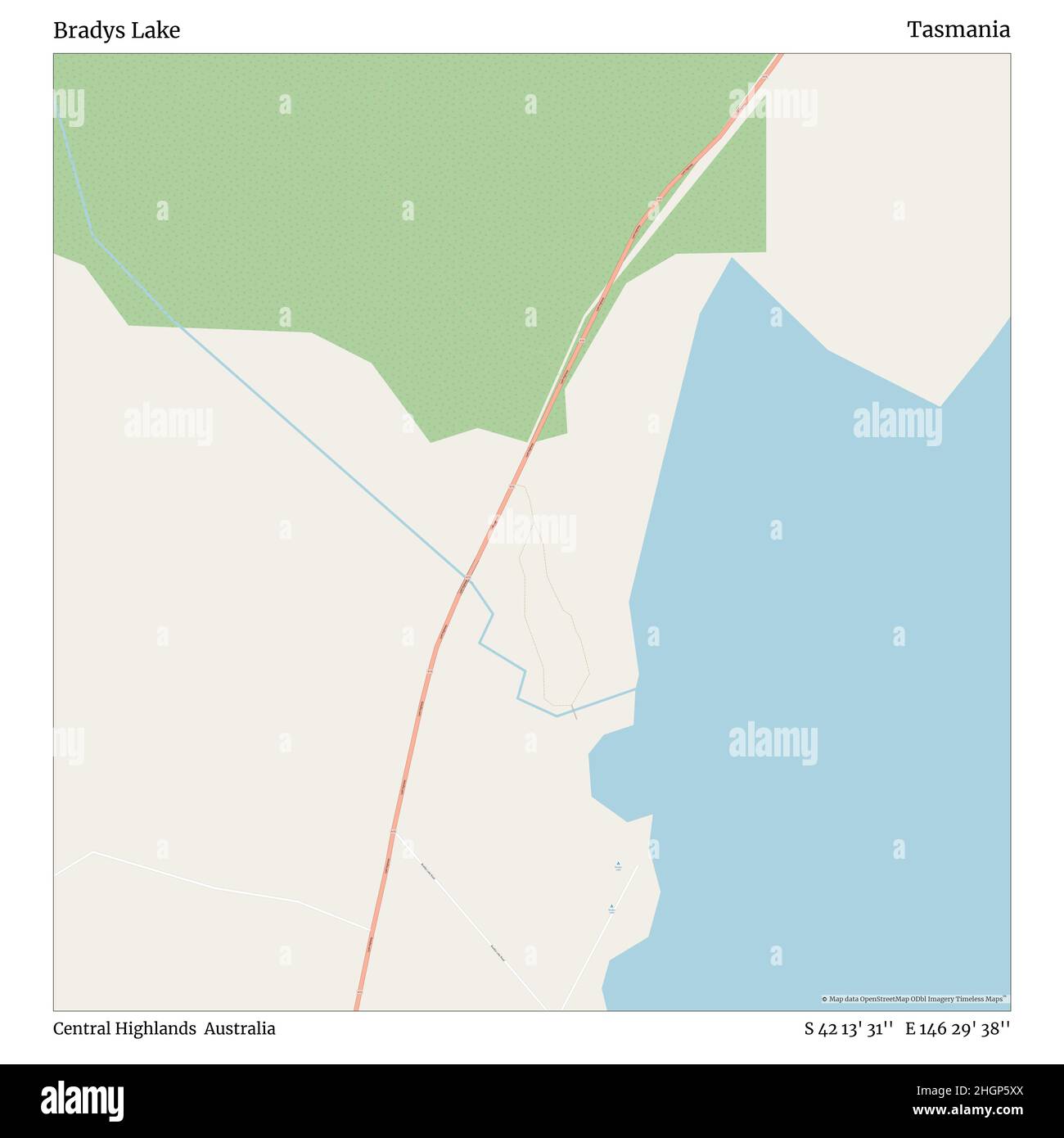 Bradys Lake, Central Highlands, Australia, Tasmania, S 42 13' 31'', E