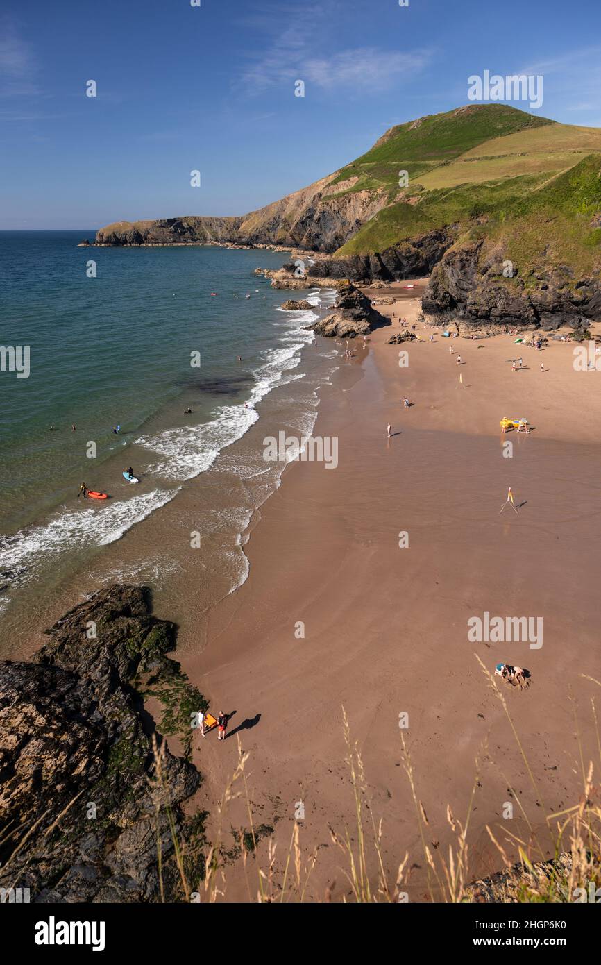 Llangrannog beach, Ceredigion, Wales Stock Photo