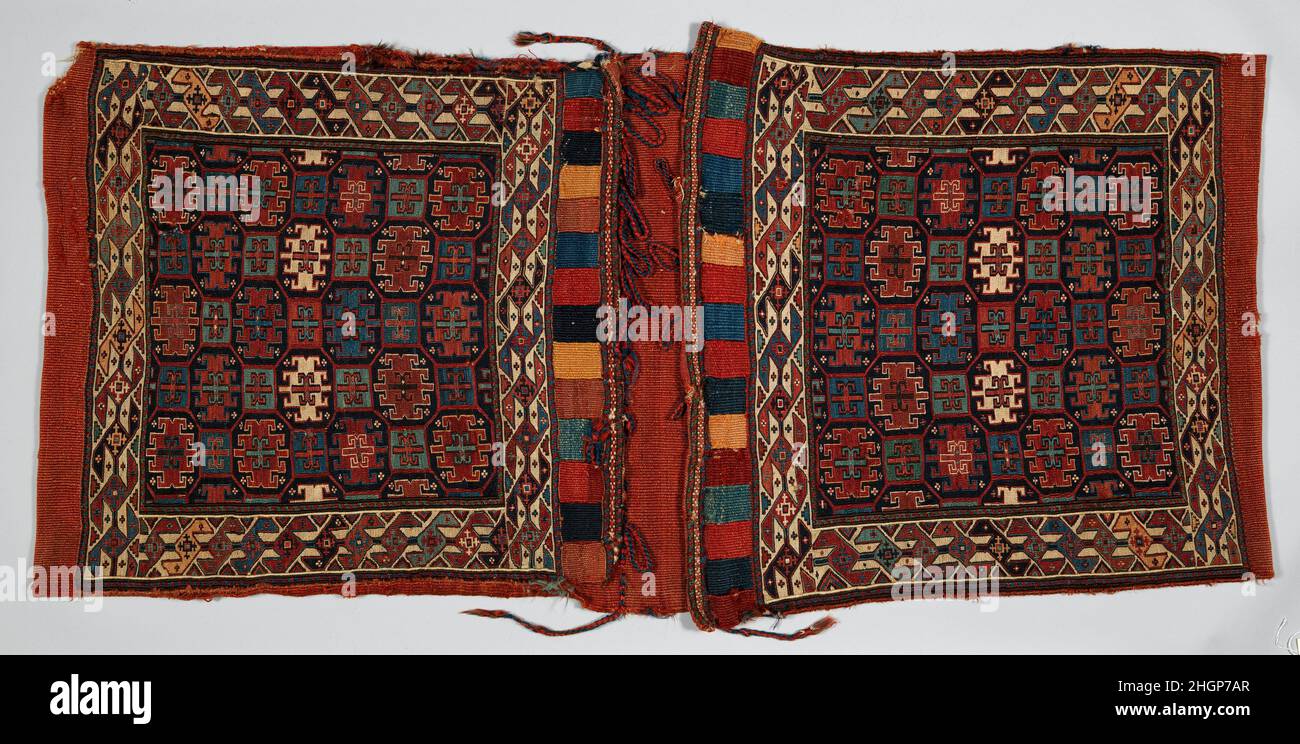 Shahsevan Textiles Double Saddlebag (Khorjin) ca. 1875 The Shahsevan, whose name means ...