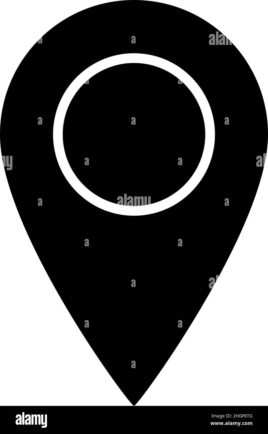 Location Symbol Glyph Icon Vector Stock Vector