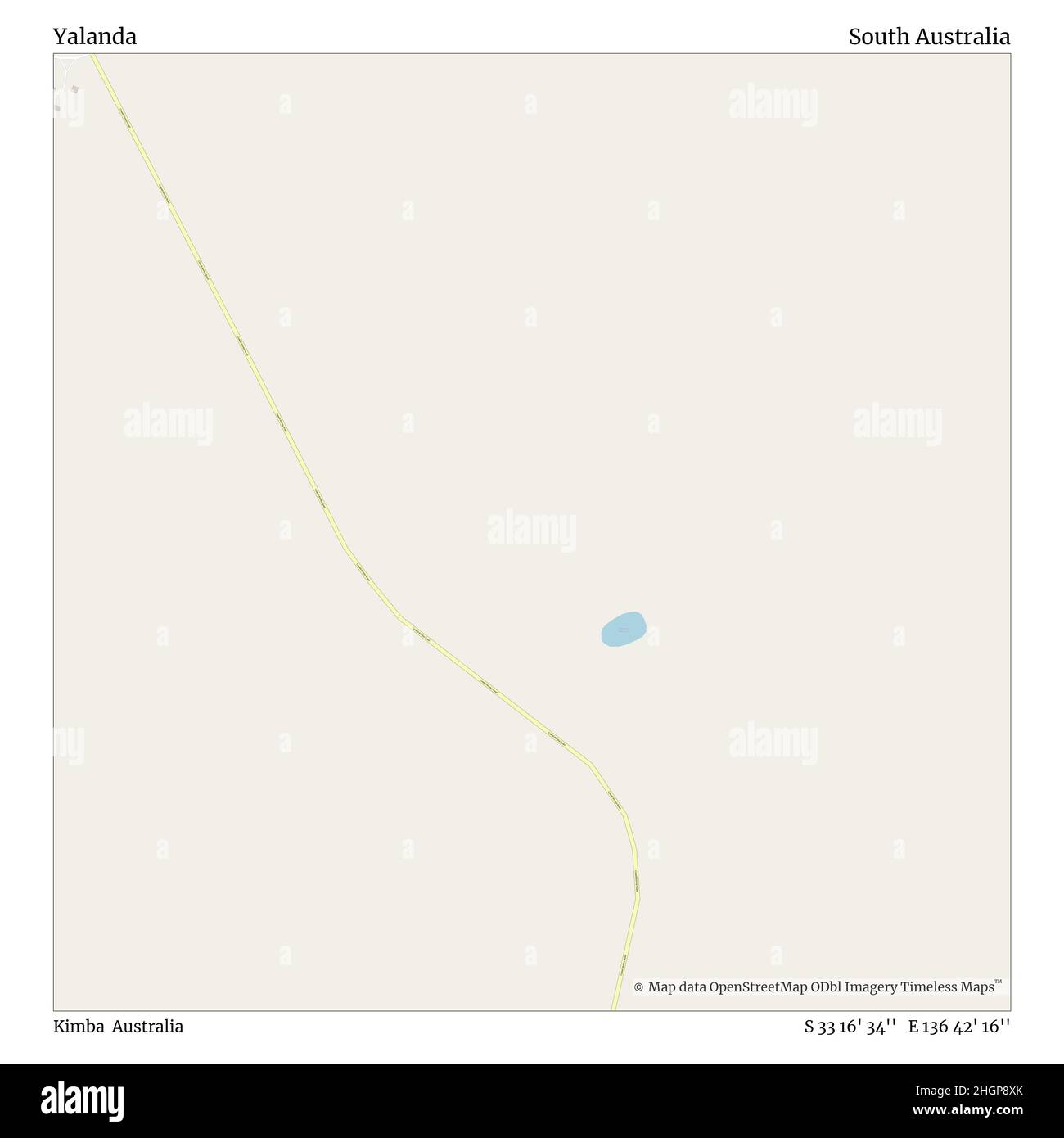 Yalanda, Kimba, Australia, South Australia, S 33 16' 34'', E 136 42' 16'', map, Timeless Map