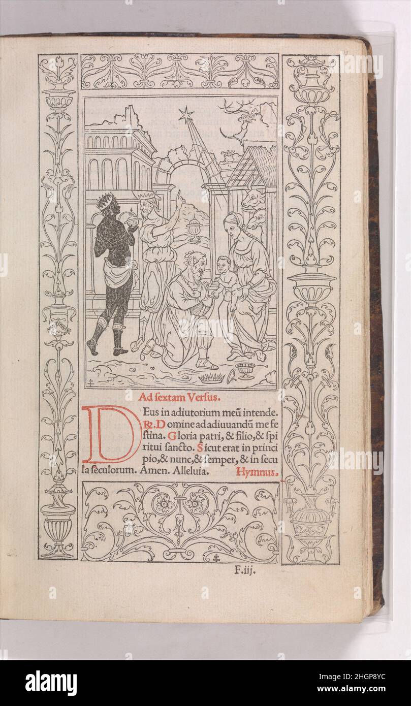 Horae in Laud. Beatiss. semper V.M. January 16, 1525 Published by Simon de Colines French. Horae in Laud. Beatiss. semper V.M.  351793 Stock Photo