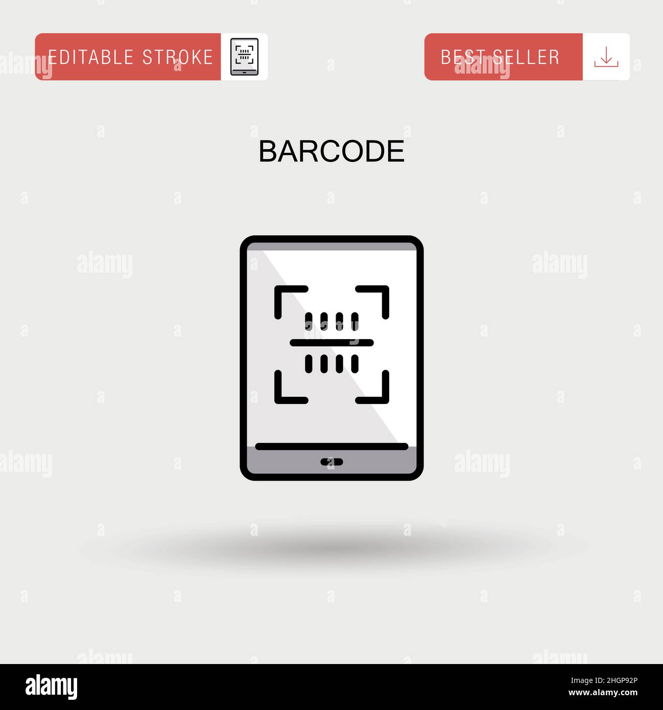 Barcode Simple vector icon Stock Vector Image & Art - Alamy