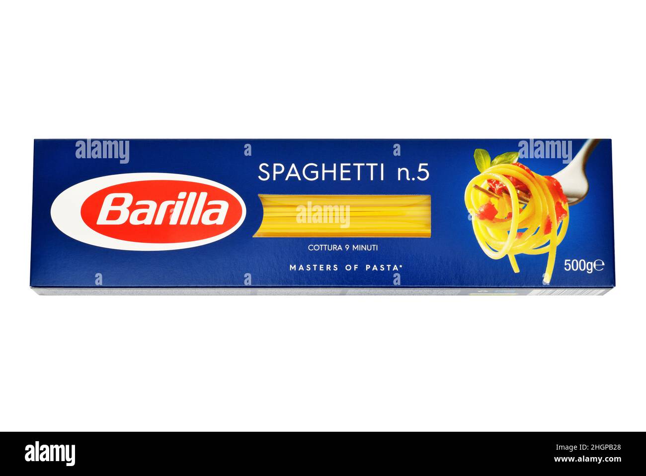 Barilla Spaghetti, Manufactured by Barilla the Worlds Largest Pasta Producer Stock Photo