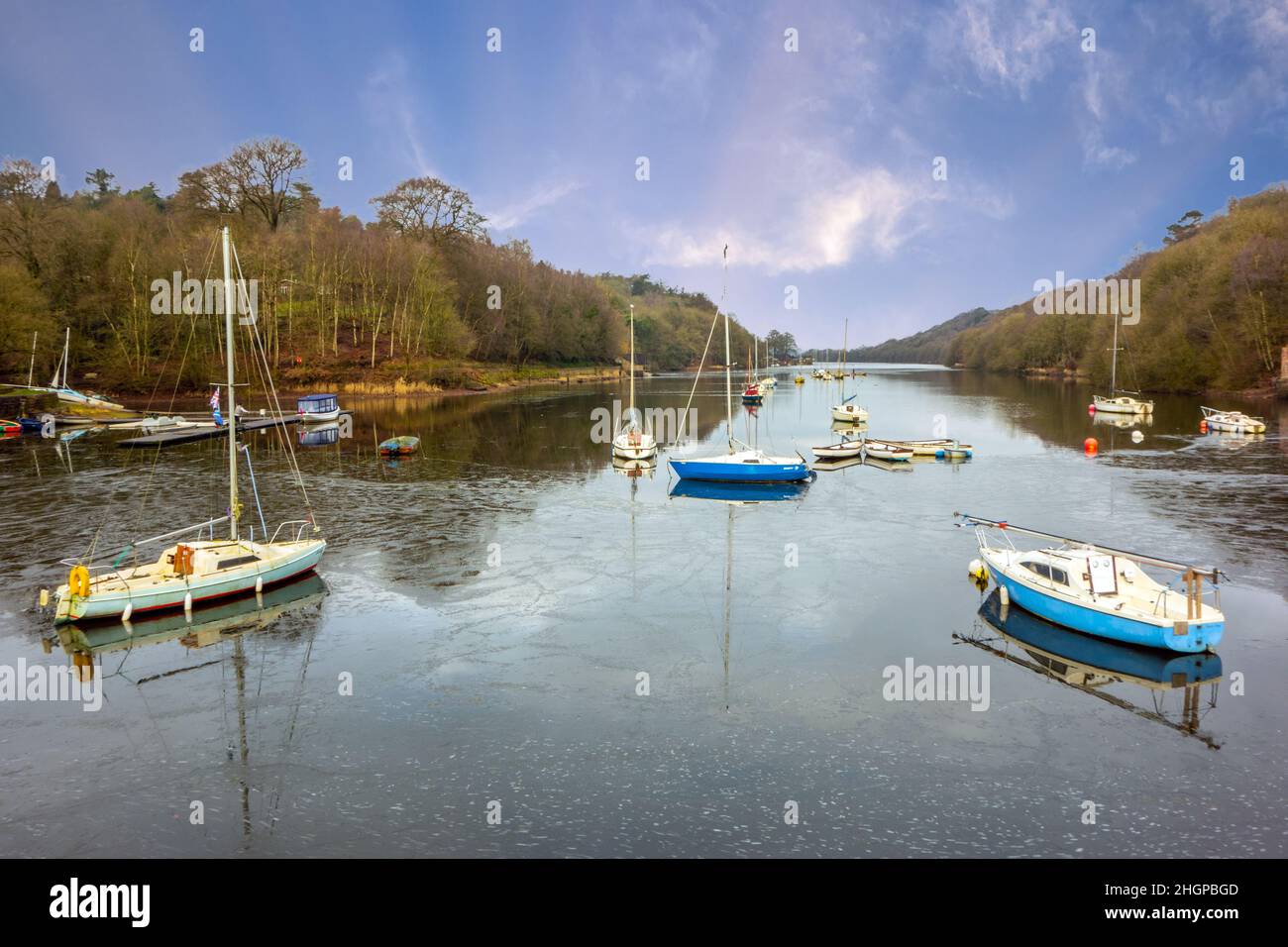 Rudyard Lake reservoir in the Staffordshire Moorlands near Leek