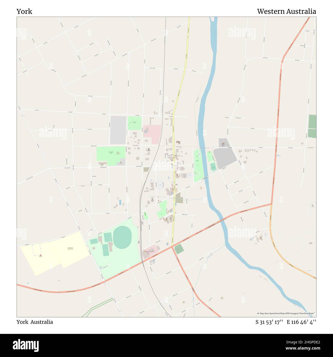 York Western Australia Map York, York, Australia, Western Australia, S 31 53' 17'', E 116 46' 4'', Map,  Timeless Map Published In 2021. Travelers, Explorers And Adventurers Like  Florence Nightingale, David Livingstone, Ernest Shackleton, Lewis And