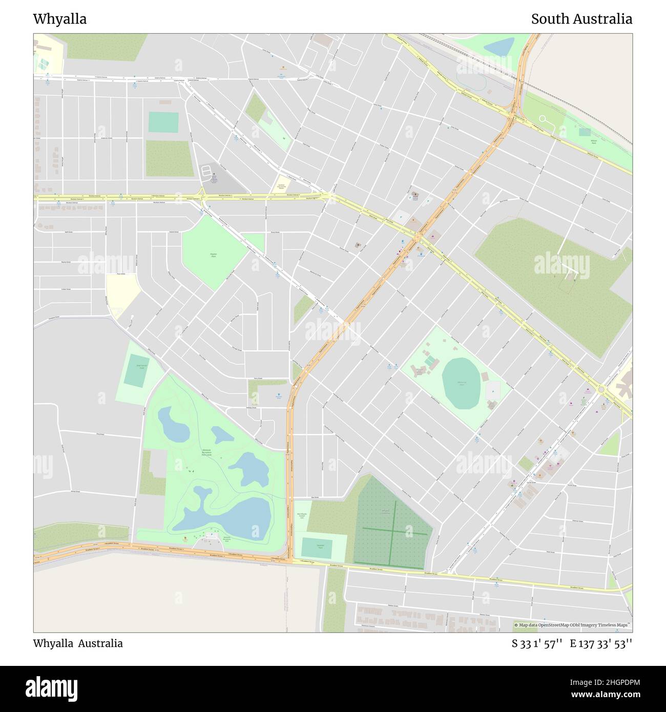 Map Of Whyalla South Australia Whyalla South Australia Australia Maps High Resolution Stock Photography  And Images - Alamy