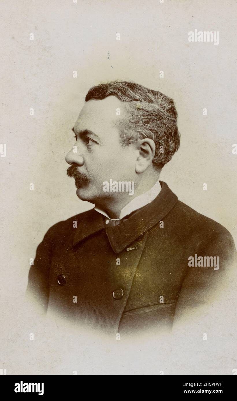 Portrait de Charles Velain (1845-1925)  geologue francais Stock Photo