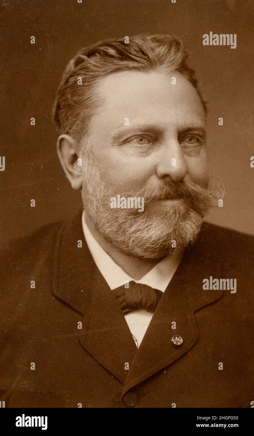 Portrait de Alfred Claude Aime Girard (1830 - 1898)  chimiste et agronome francais. Stock Photo